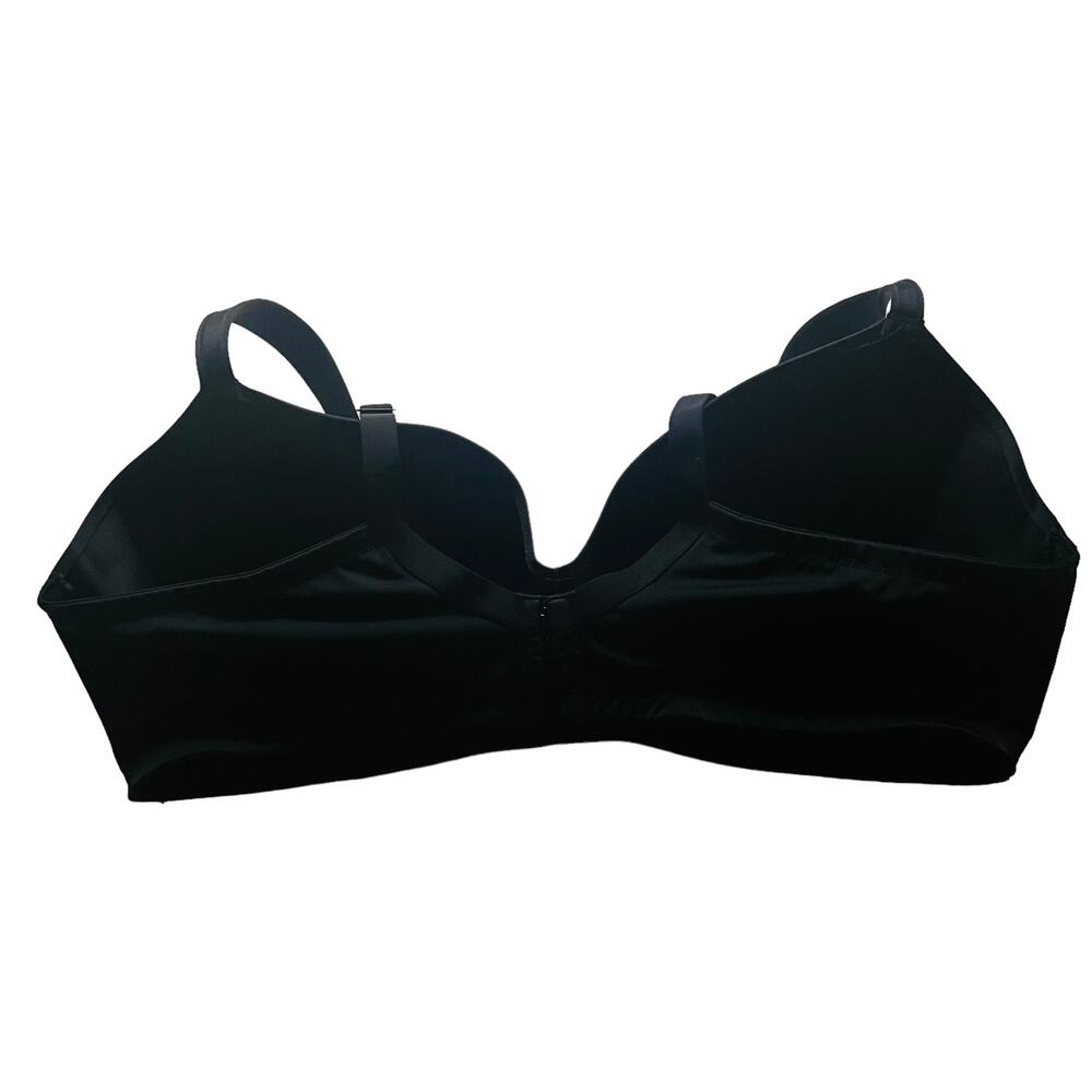 Cacique Lightly Lined T Shirt No Wire Bra Size 44DDD Black - Picture 4 of 8